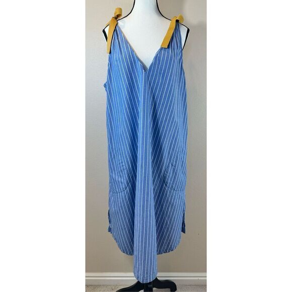 NWOT Matilda Jane Lovely Day Striped & Bowed Nautical Flowy Lightweight Dress XL - Picture 2 of 10